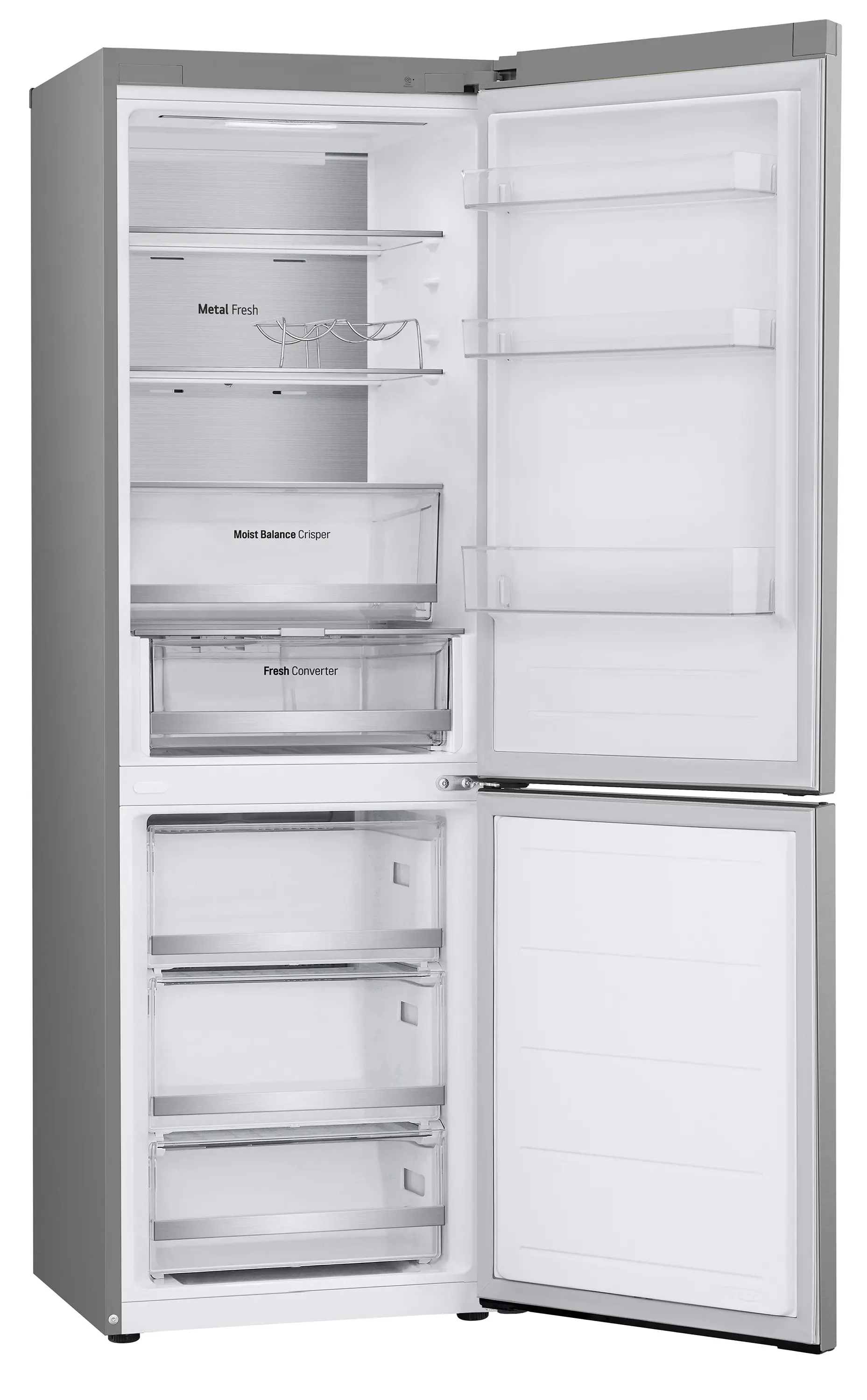 Lodówka LG GBV5150DPY Pełny No Frost 186cm Komora świeżości Zdalne sterowanie Srebrny