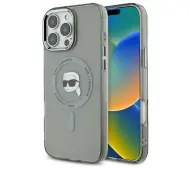 Karl Lagerfeld IML Metal Karl Head MagSafe do iPhone 16 Pro Czarny