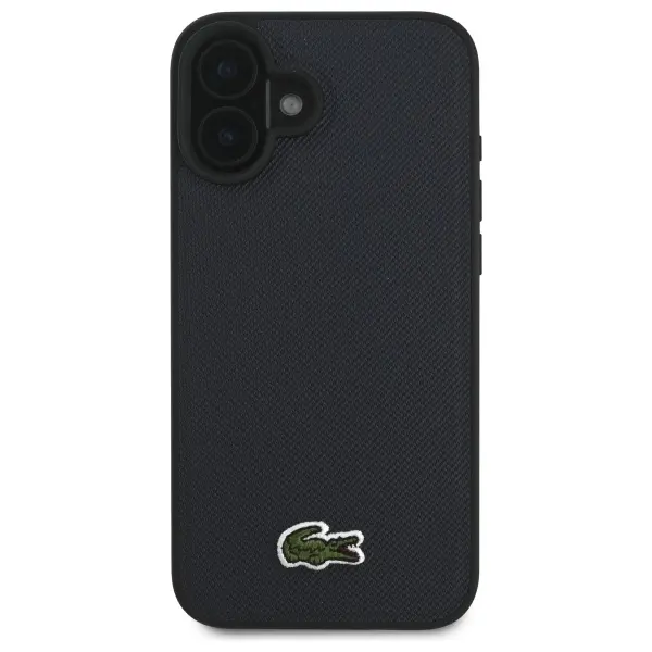 Etui Lacoste Iconic Petit Pique MagSafe do iPhone 16 Plus Granatowy
