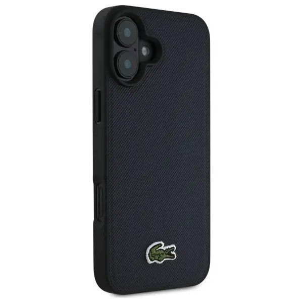 Etui Lacoste Iconic Petit Pique MagSafe do iPhone 16 Plus Granatowy