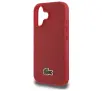 Etui Lacoste Iconic Petit Pique Woven Logo do iPhone 16 Plus Czerwony
