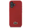 Etui Lacoste Iconic Petit Pique Woven Logo do iPhone 16 Plus Czerwony