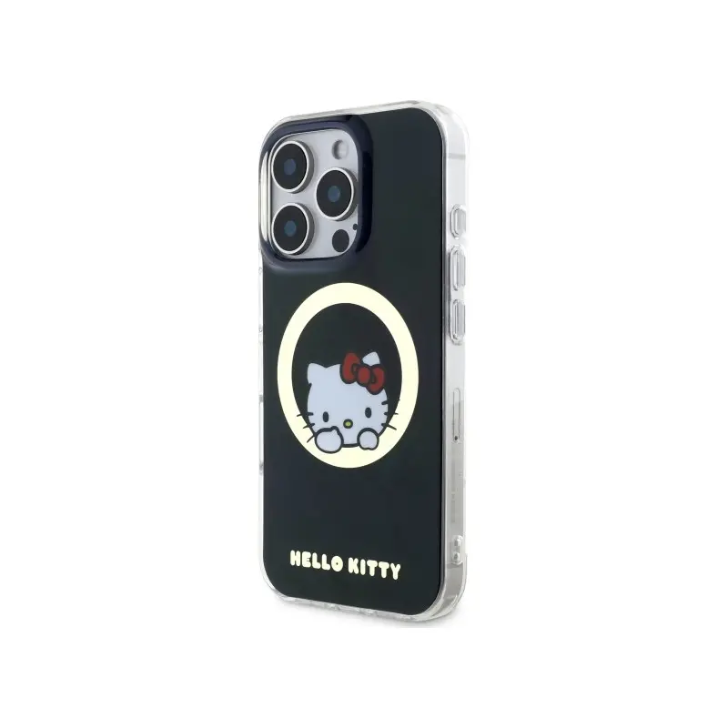 Etui Hello Kitty IML Sweet Kitty MagSafe do iPhone 16 Pro Czarny