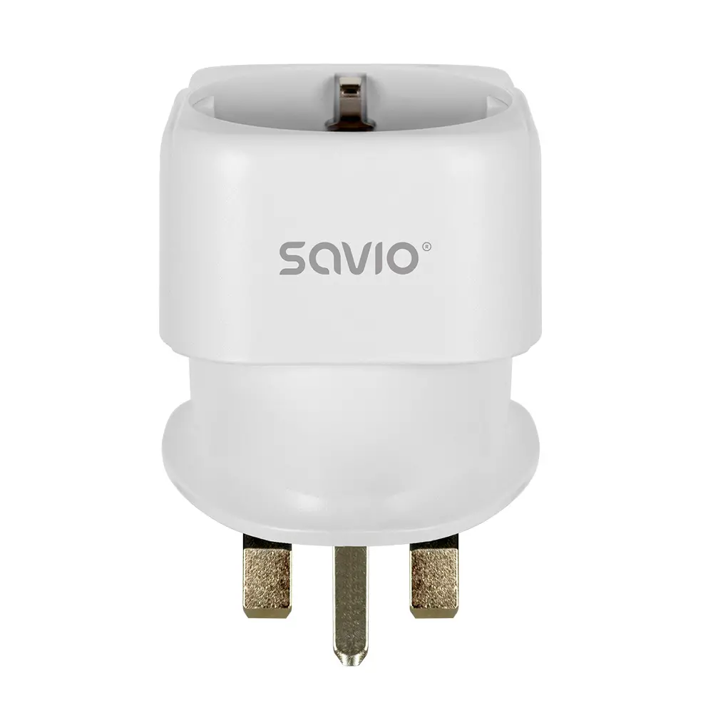 Adapter podróżny Savio AP-04 gniazdo EU - wtyk UK