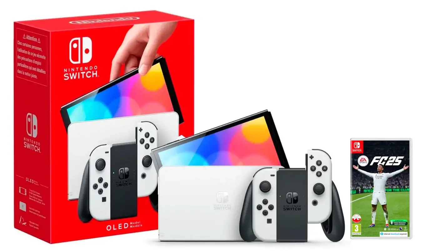 Konsola Nintendo Switch OLED Biały + EA SPORTS FC 25