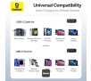 Powerbank Baseus Free2Pull 20000mAh z wbudowanym kablem USB-C 65W Czarny