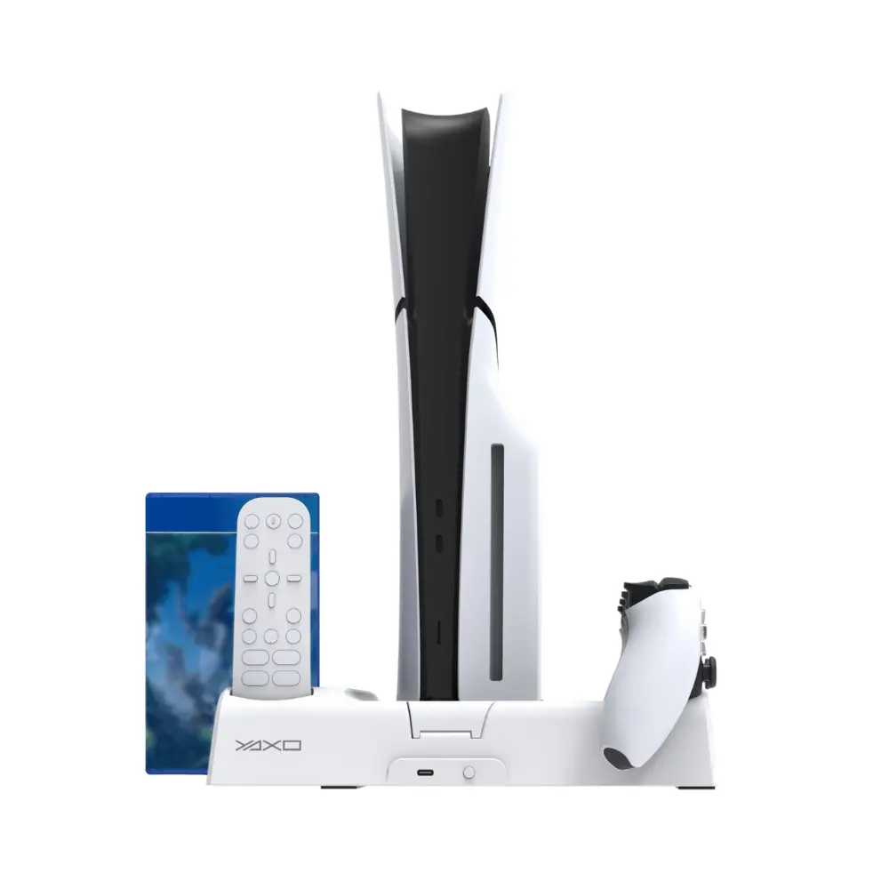 Stacja ładująca Yaxo YGABCB01 Arctic Breeze Wielofunkcyjna podstawka PlayStation 5 Chasis