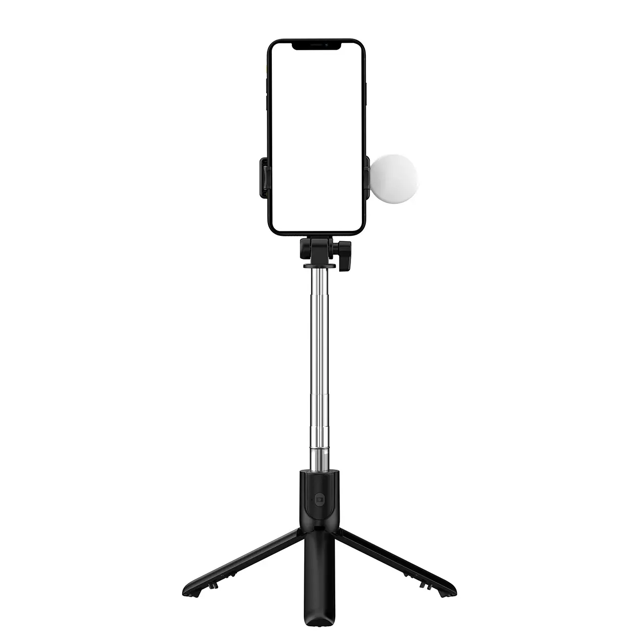 Selfie stick Hurtel WR1YXS 0,71m z lampką Czarno-srebrny