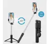 Selfie stick Hurtel WR1YXS 0,71m z lampką Czarno-srebrny