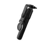 Selfie stick Hurtel WR1YXS 0,71m z lampką Czarno-srebrny