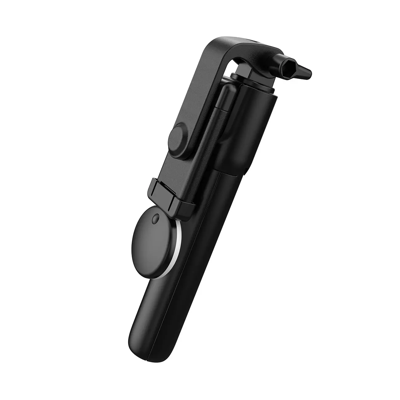 Selfie stick Hurtel WR1YXS 0,71m z lampką Czarno-srebrny