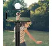 Selfie stick Hurtel WR1YXS 0,71m z lampką Czarno-srebrny