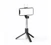Selfie stick Hurtel WR1YXS 0,71m z lampką Czarno-srebrny