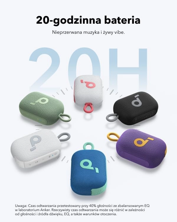 Głośnik Bluetooth Soundcore Select 4 Go 5W Fioletowy