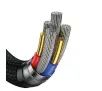 Kabel USAMS 2xUSB-C/USB/Micro-USB/ Lightning 6w1 100W PD Fast Charge 2m Czarny