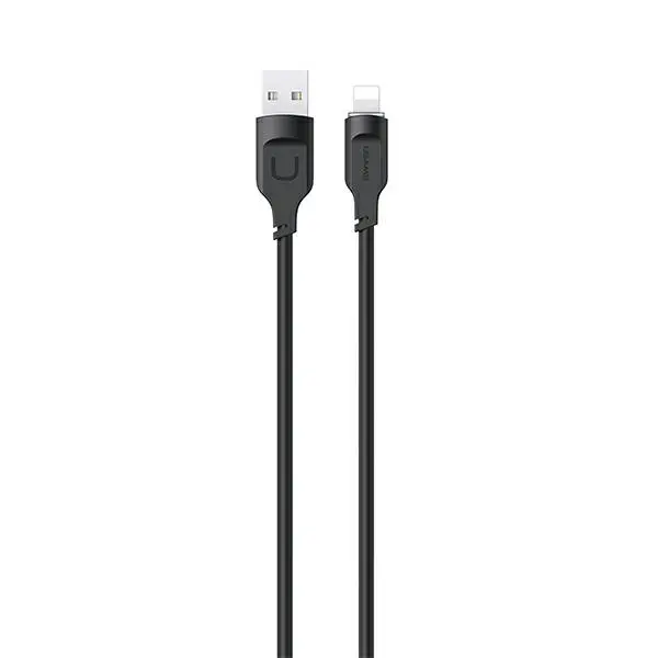 Kabel USAMS USB do Lightning 2,4A Fast Charging Lithe Series 1,2m Czarny