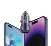 Ładowarka samochodowa USAMS USB+USB-C 60W Fast Charge Czarny
