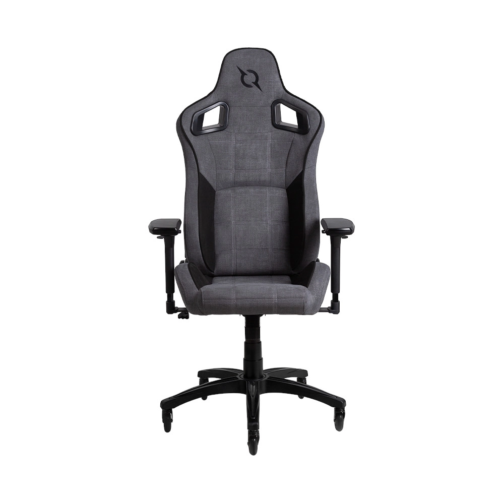 Fotel Aqirys Fenrir XL Gamingowy do 140kg Tkanina Szaro-czarny