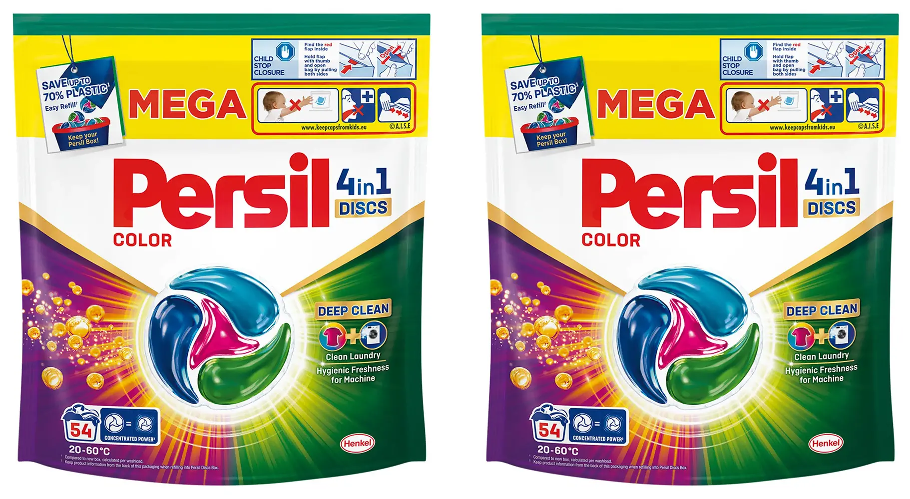 Persil Discs Color 4w1 zestaw 2x54szt.