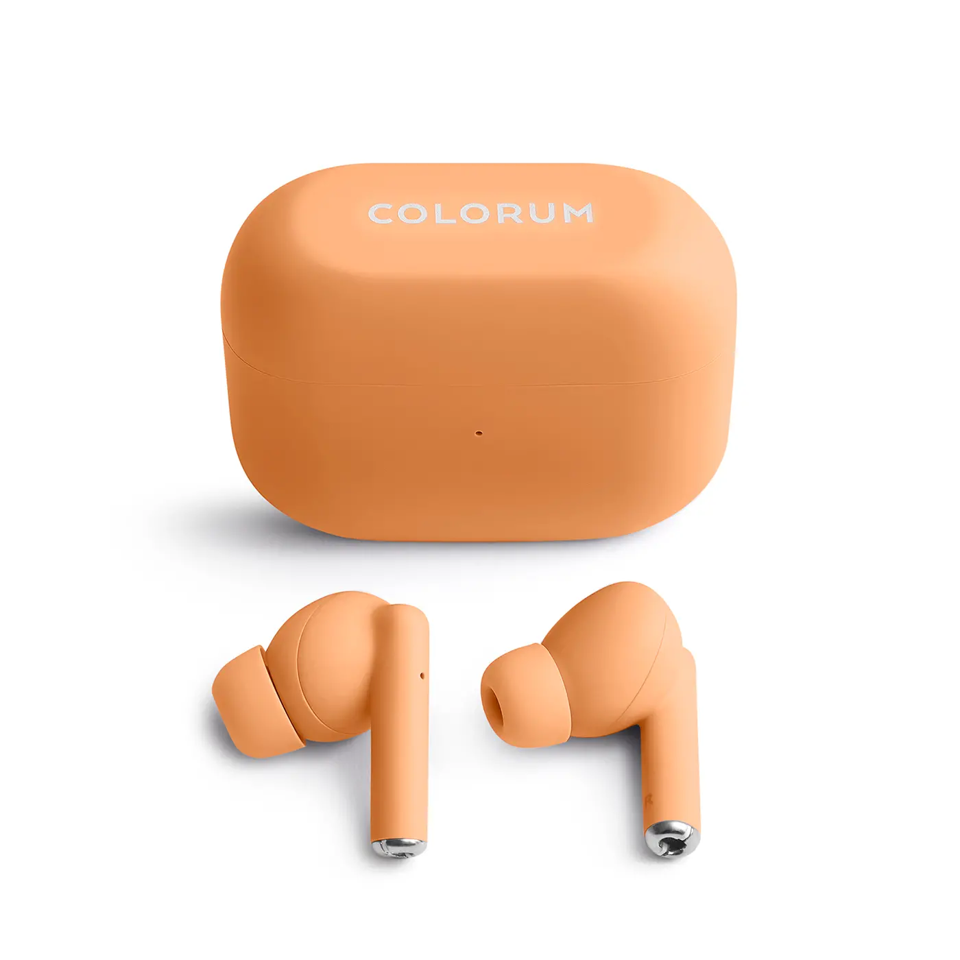 Słuchawki bezprzewodowe Colorum CTWS-02 Fuzz Dokanałowe Bluetooth 5.3 Brzoskwiniowy