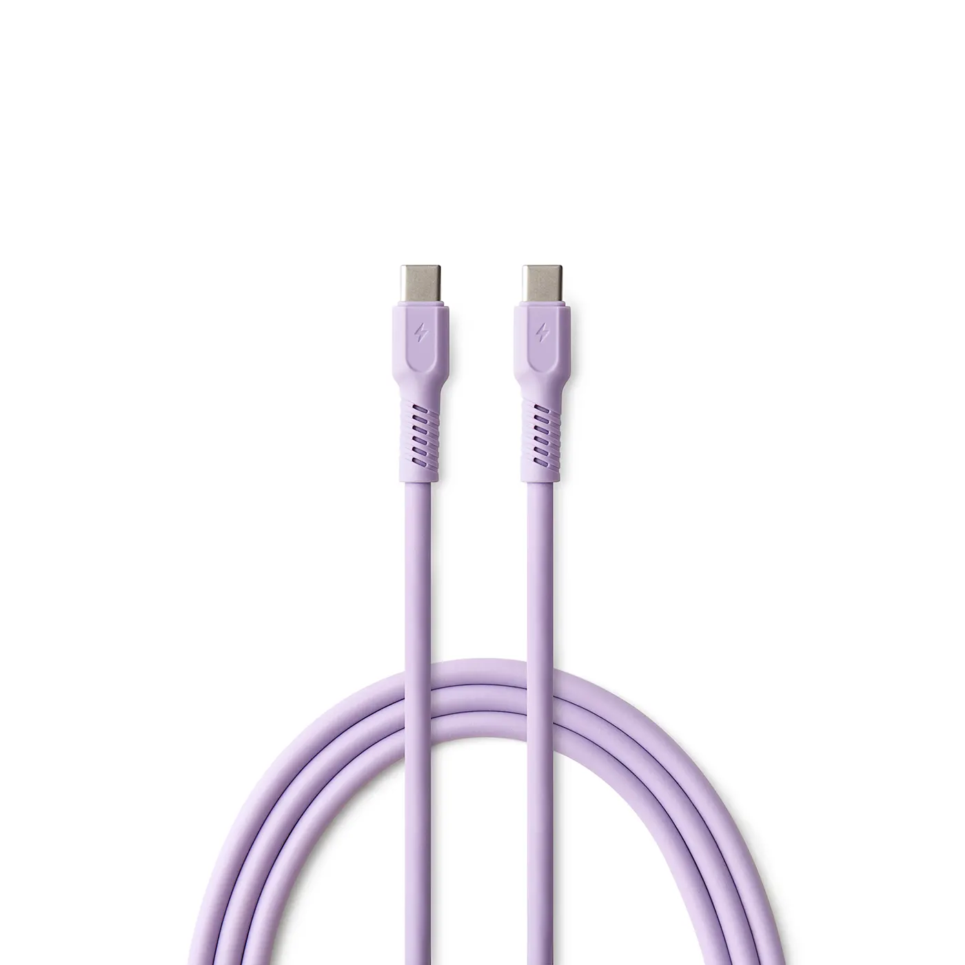 Kabel Colorum USB-C do USB-C 3A CK60 1,8m Fioletowy