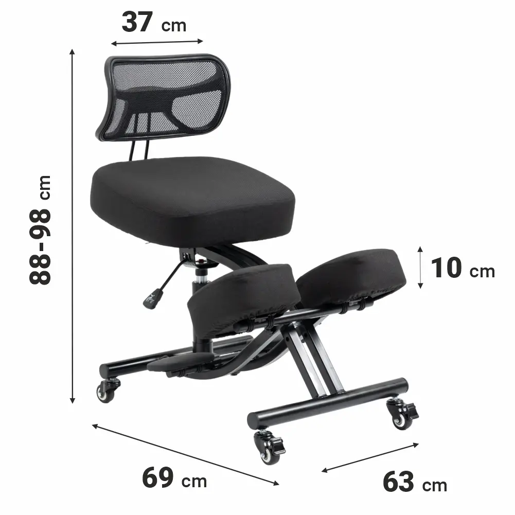 Klękosiad Black Point O'Kneel Pro Linen Czarny