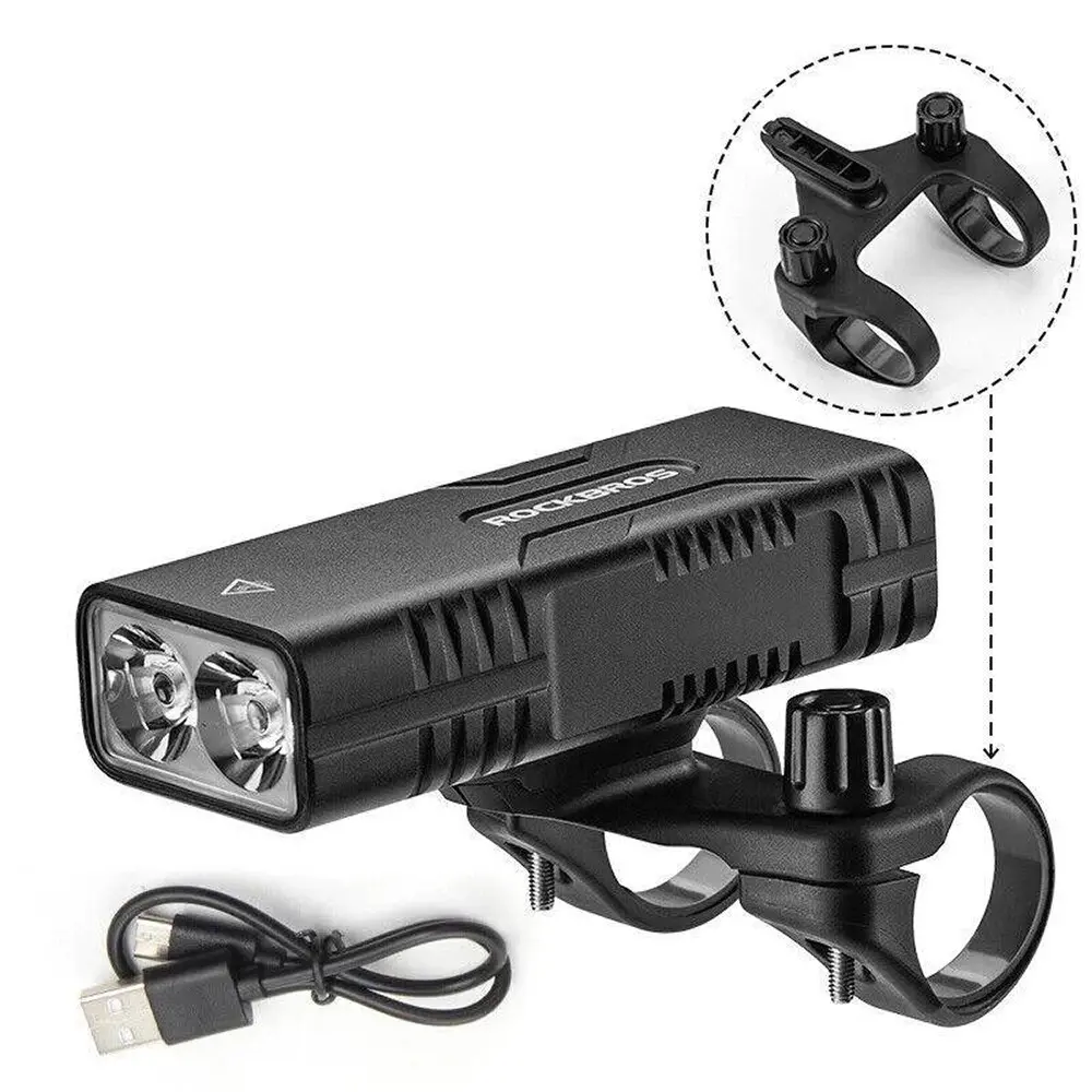 Lampka rowerowa przednia RockBros BC29 Powerbanku 10000mAh Czarny