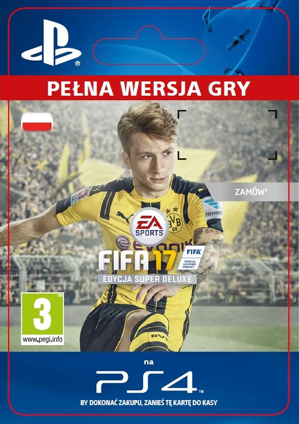 FIFA 17 - Edycja Super Deluxe [kod aktywacyjny] PS4 / PS5