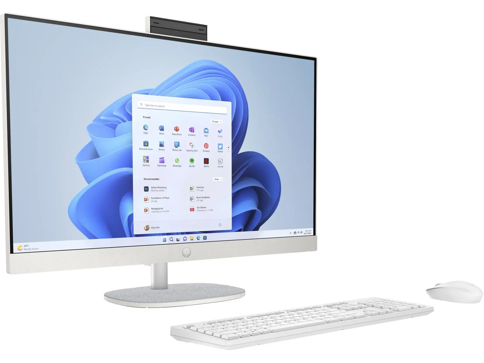 Komputer HP 27-cr0252nw i7-1355U 27" 16GB RAM 512GB Dysk SSD Win11 Biały