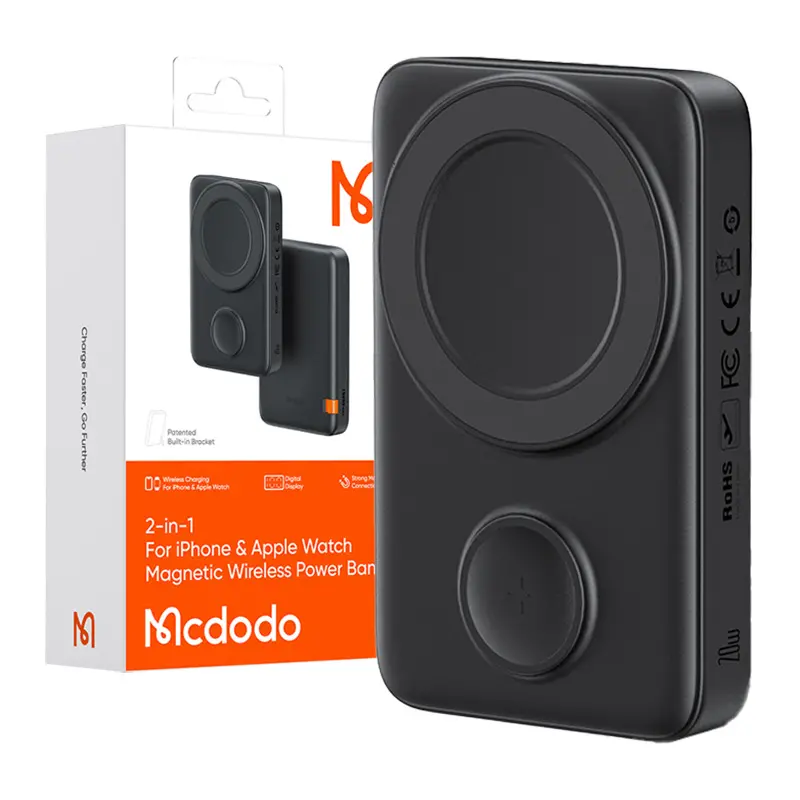 Powerbank Mcdodo MC-1461 10000mAh, 20W Magnetyczny Czarny