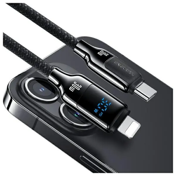 Kabel USAMS USB-C do Lightning 30W 1,2m Czarny