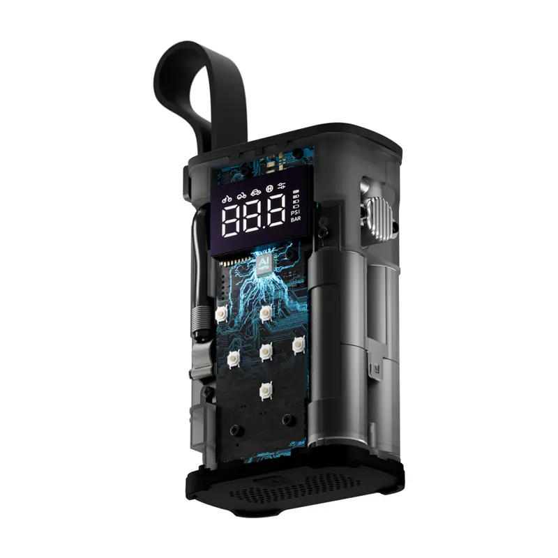 Kompresor samochodowy Hoto QWCQA001 Pompka elektryczna 10.3 bar, 150 PSI, 2000mAh