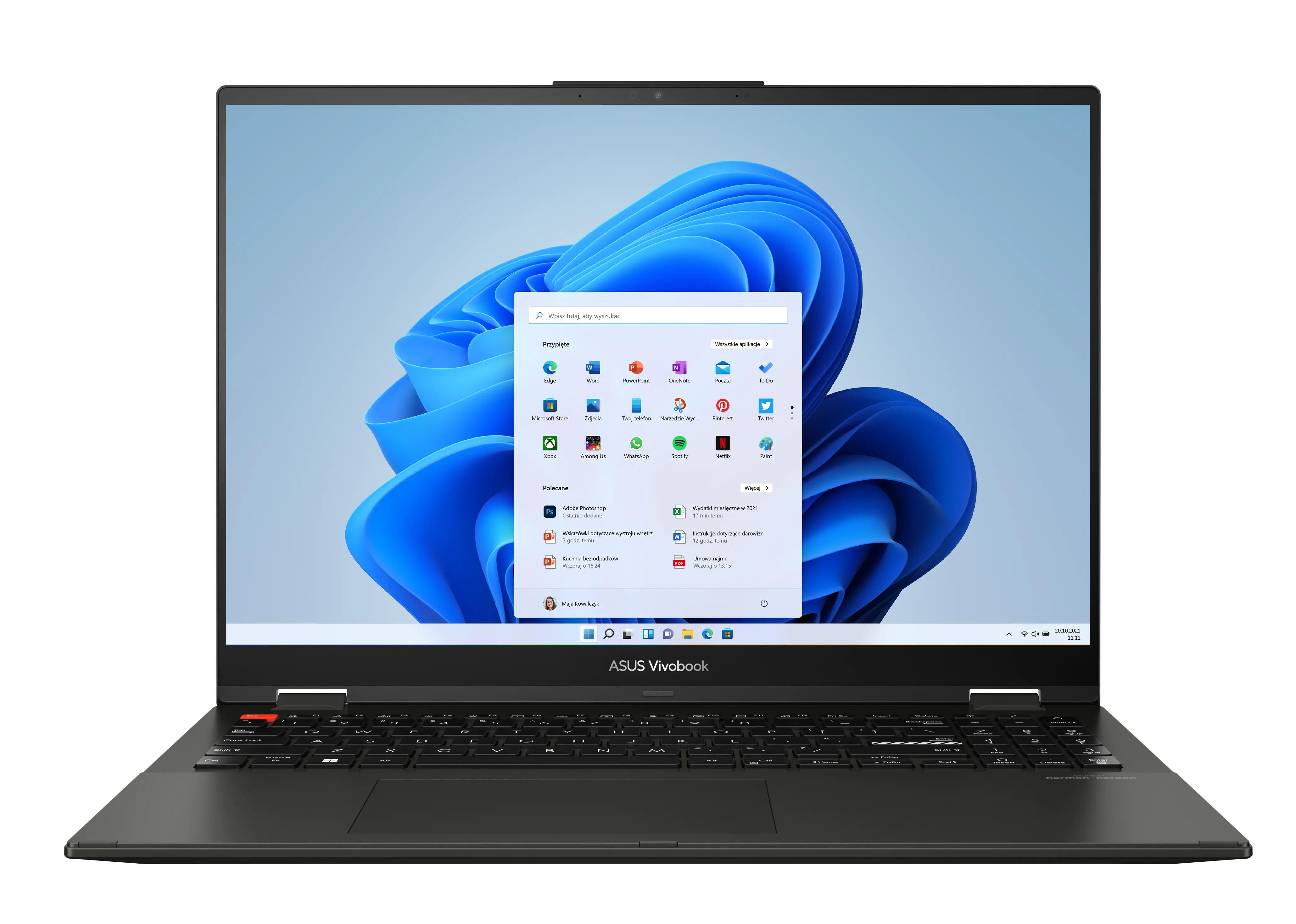 Laptop ASUS Vivobook S 16 Flip OLED TN3604YA-MY110W 16" R7 7730U 16GB RAM 1TB Dysk SSD Win11 Czarny