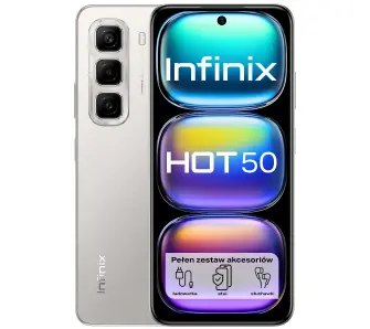 Smartfon Infinix Hot 50 8/128GB Funkcje AI 6,78" 120Hz 50Mpix Szary