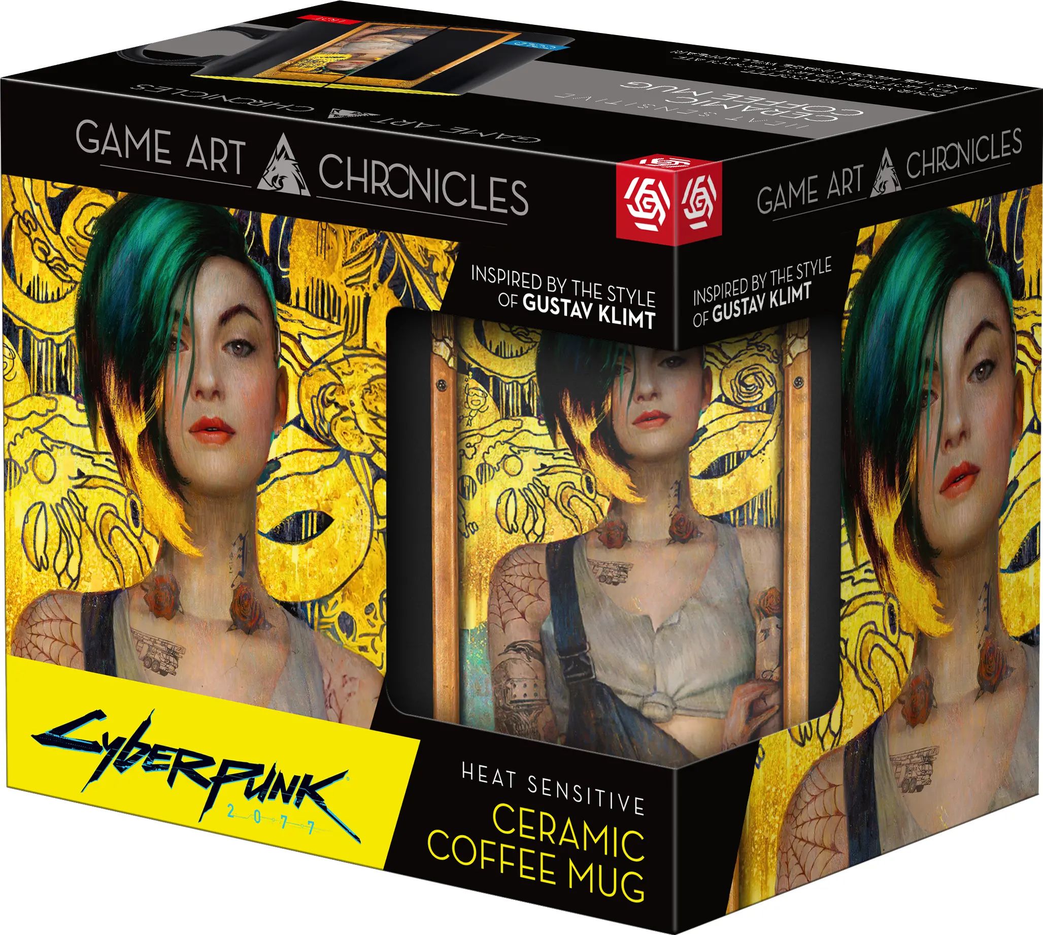 Kubek Good Loot Game Art Chronicles Cyberpunk 2077 Judy & Gustav Klimt