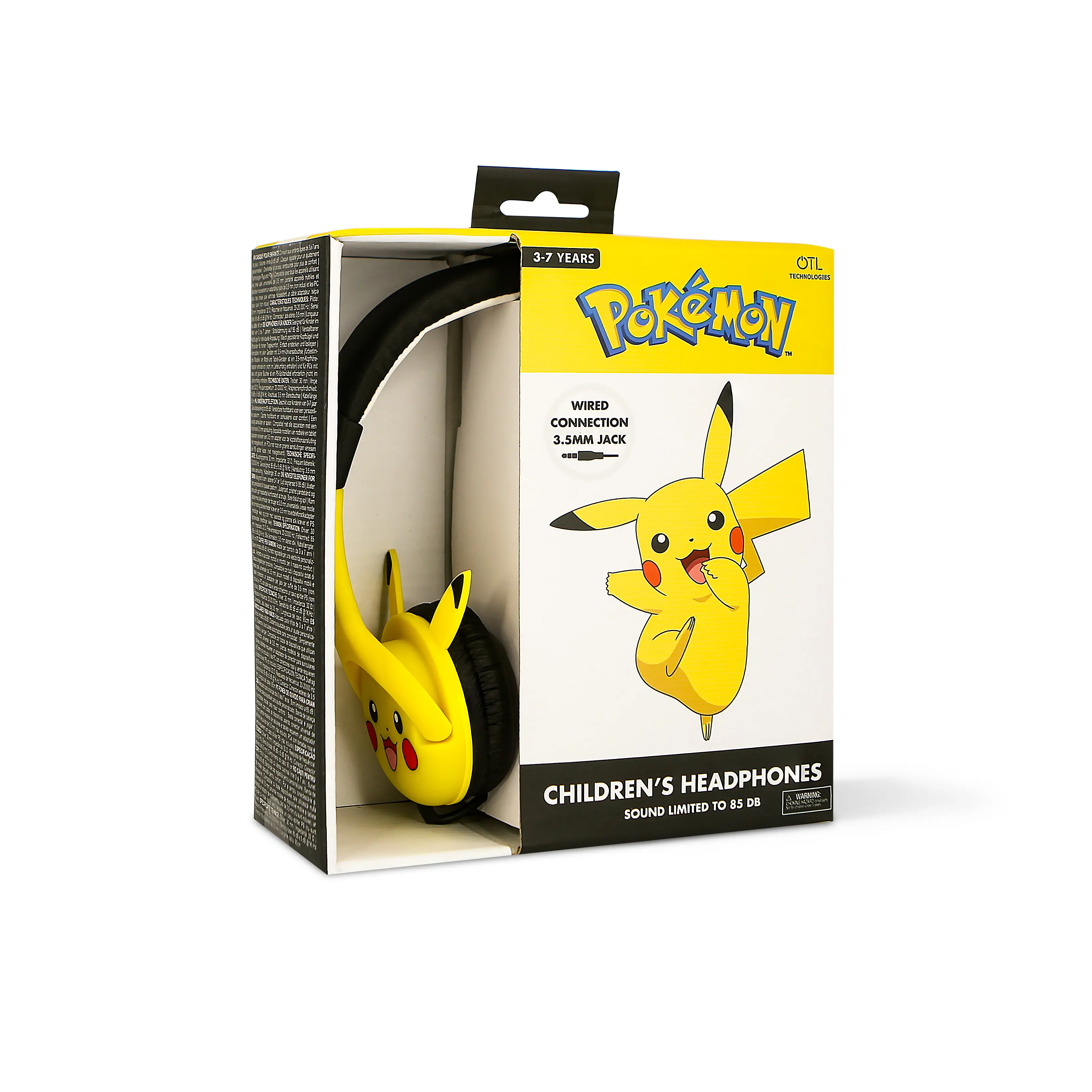 Słuchawki przewodowe OTL Technologies Pokémon Pikachu Dla dzieci Nauszne Żółto-czarny