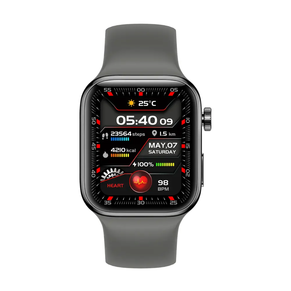 Smartwatch Yaxo TAMPA Funkcje AI Titanium 46mm GPS Srebrny