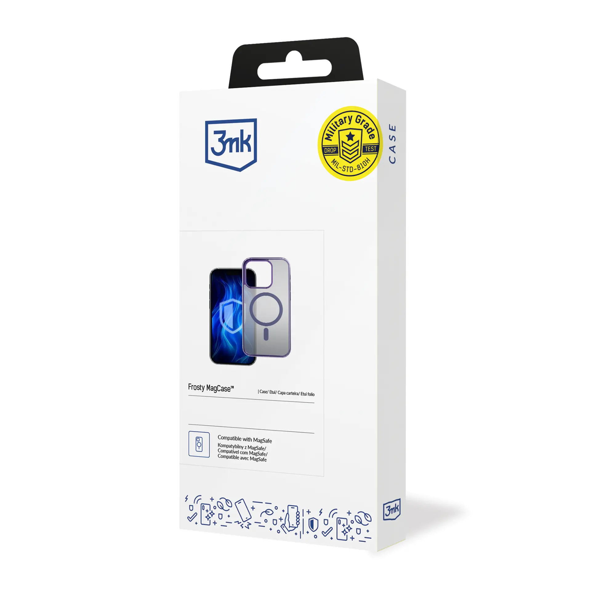 Etui 3mk Frosty MagCase do iPhone 16 Pro Max Fioletowy