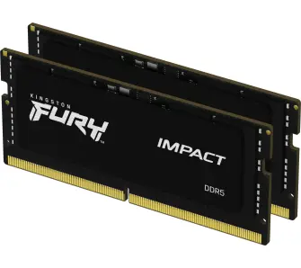 Pamięć Kingston FURY Impact DDR5 64GB (2 x 32GB) 5600 CL40 SODIMM Czarny