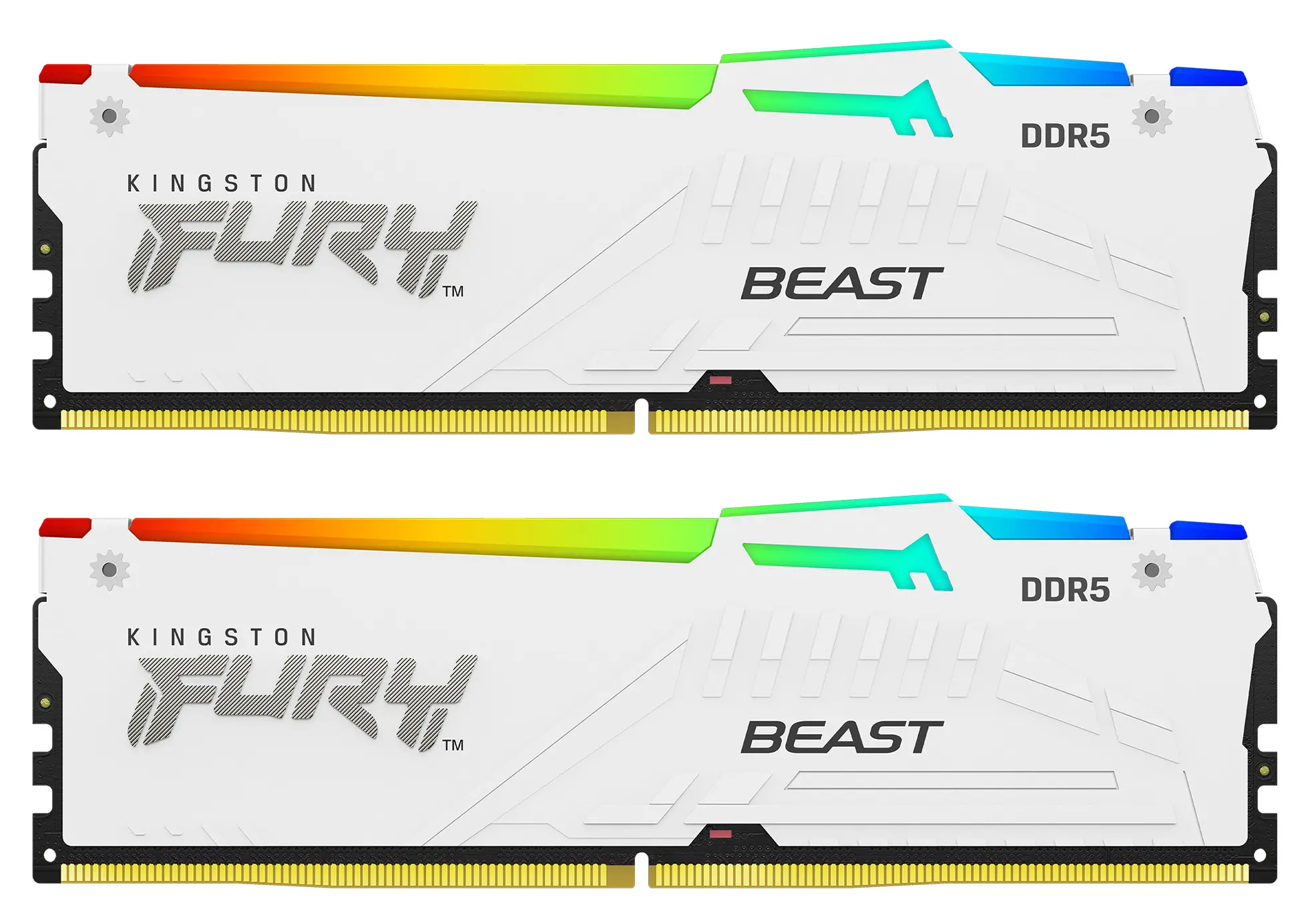 Pamięć RAM Kingston FURY Beast RGB DDR5 32GB (2 x 16GB) 6000 CL36 Biały