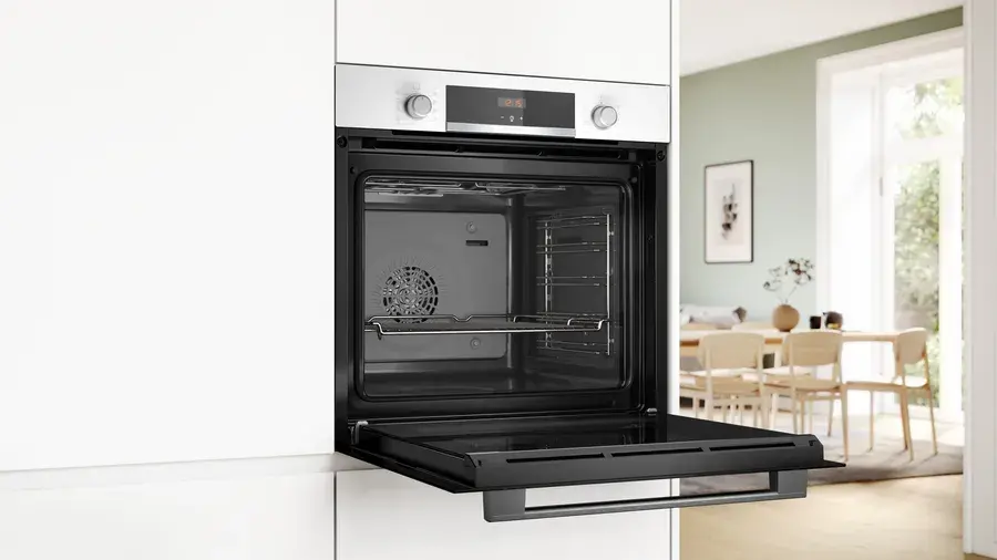 Piekarnik elektryczny Bosch Serie 4 HBA534BW3 Termoobieg Biały