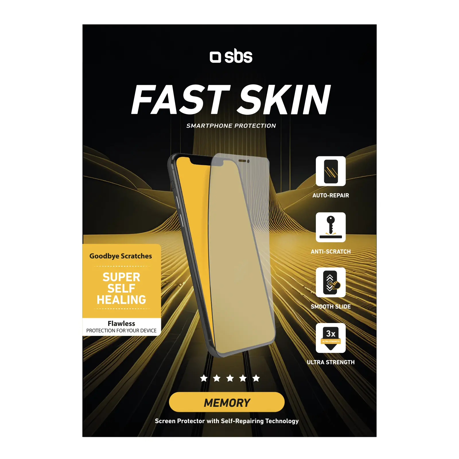 Folia ochronna SBS do smartfona z naklejeniem