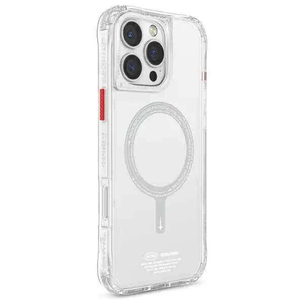 Etui Skinarma Magnetic Charging do iPhone 16 Pro Max Przezroczysty