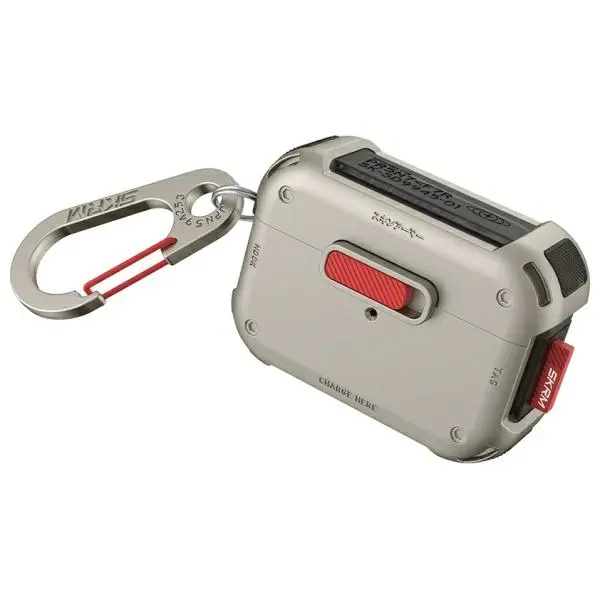 Etui na słuchawki Skinarma Mecha do AirPods Pro 2 Tytanowy