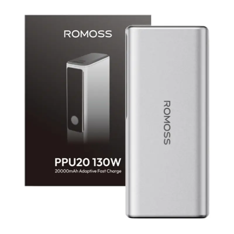 Powerbank Romoss PPU20 20000mAh 130W Srebrny