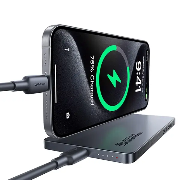 Powerbank USAMS 5KCD23103 Indukcyjny 5000mAh 20W PD Fast Charge CY Series