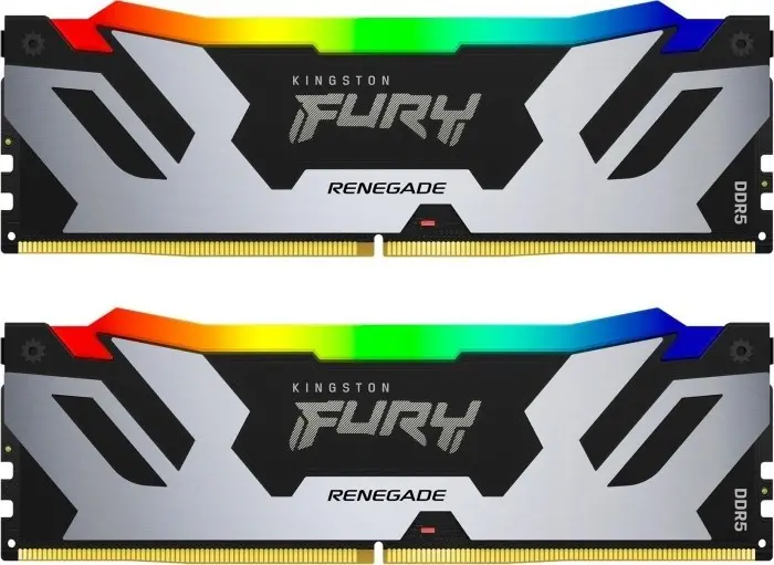 Pamięć RAM Kingston FURY Renegade RGB DDR5 96GB (2 x 48GB) 6400 CL32 Srebrny