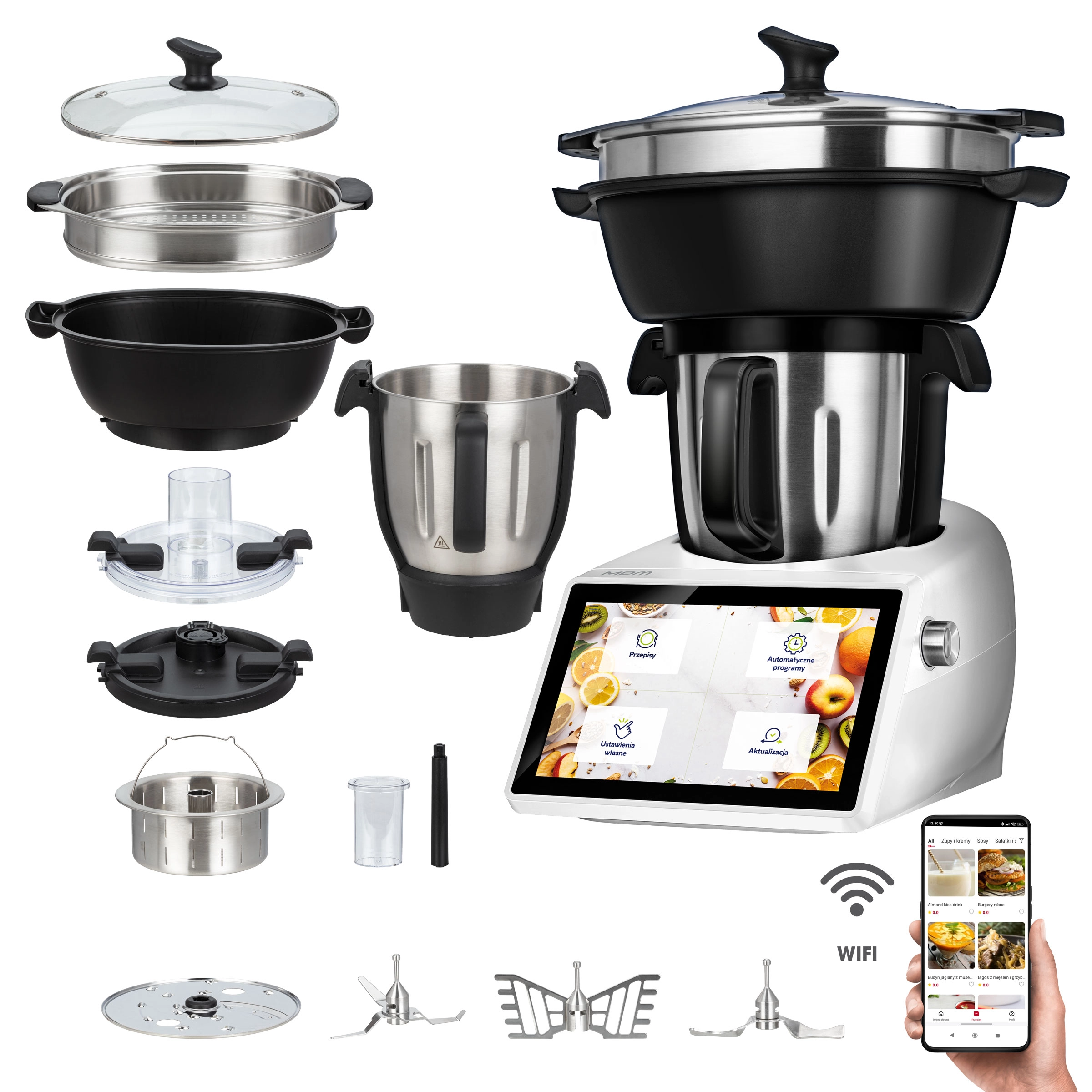 MPM Perfecto TRM-01 Z WiFi Wyświetlaczem 10 cali Misą 4,5l