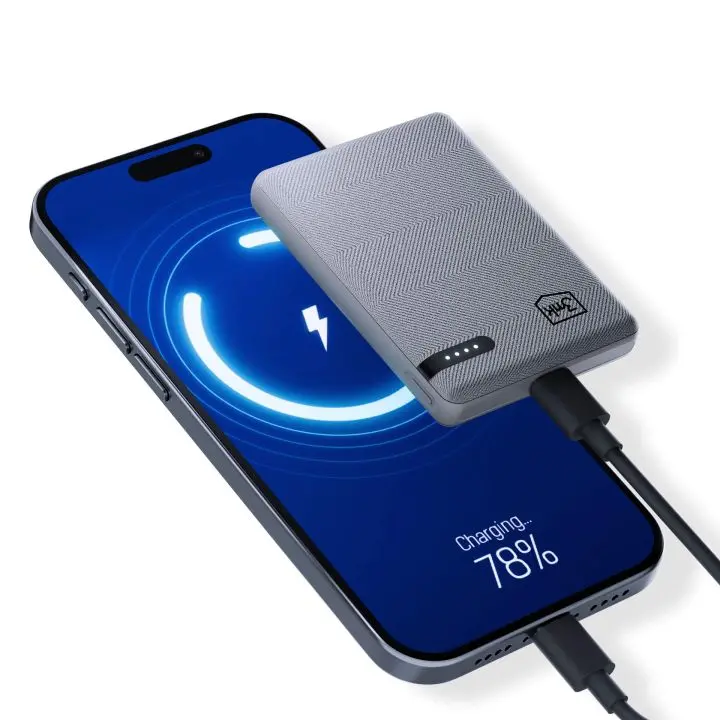 Powerbank 3mk Pocket 5000mAh 12W USB-C Szary