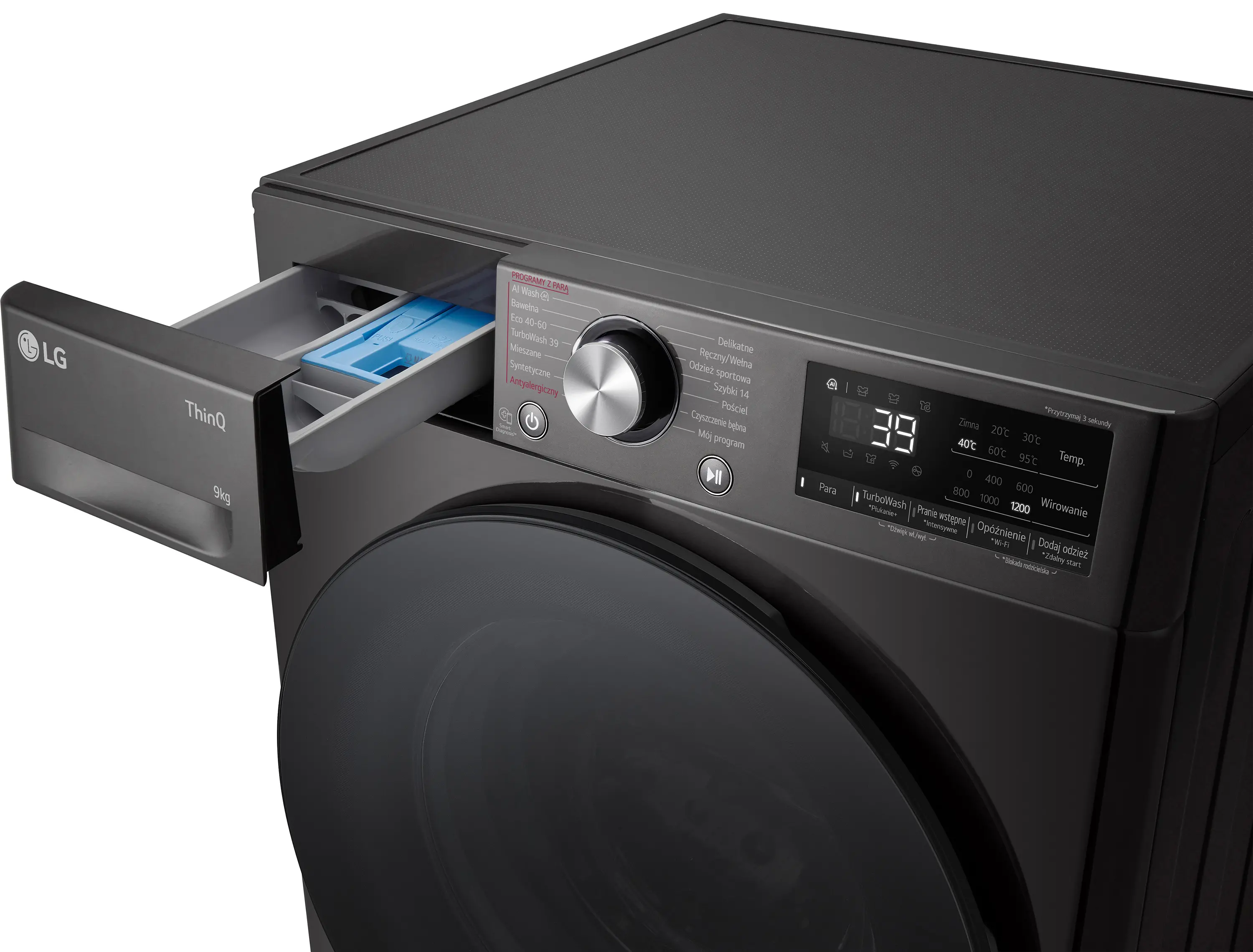 Pralka LG Vivace R700 F2W9S72YZ Slim 9kg 1200obr/min Zdalne sterowanie